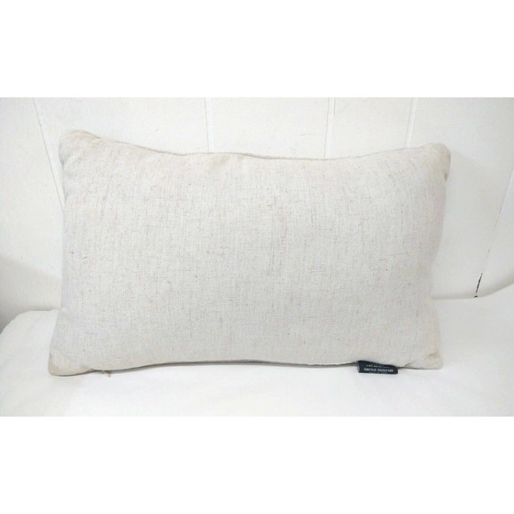 ENVOUGE 19 x 12 Lumbar Throw Pillow Dachshund Weiner Dog Linen Blend (?) Tan - Picture 6 of 9